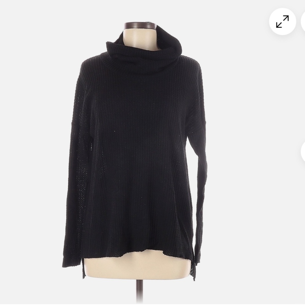 BP Cowl Neckline Long Sleeve Black Sweater, Size Medium